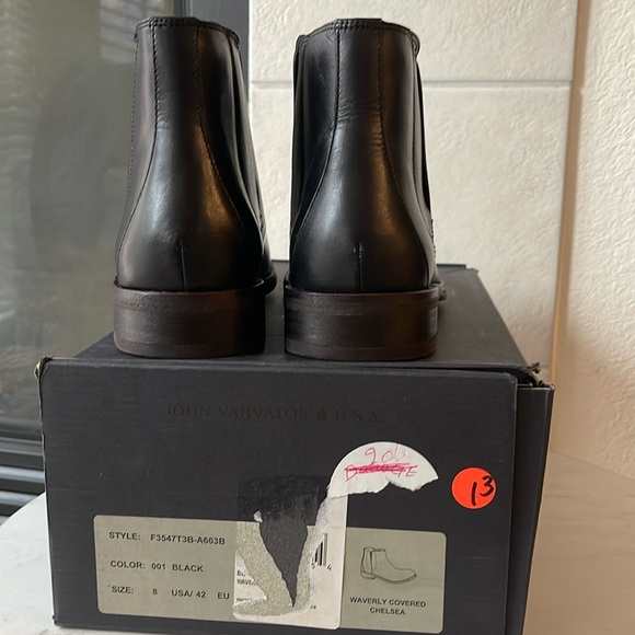 John Varvatos Waverly Covered Chelsea Men’s Boots Size 8 - Picture 2 of 8